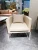 Import Modern elegant popular comfortable home furniture living room silver gold metal leather fabric chaise lounge hotel lounge chair from China