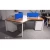 Import Modern hot luxury office cubicle furniture rectangular executive white 2 people computer desk from China