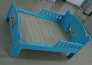 Modern kids bedroom furniture wooden bed for kids cot