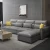 Import Modern living room fabric sofa combination villa corner Nordic sofa wholesale furniture from China