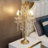 Modern Luxury crystal table lamp decoration hotel villa desk lighting Home Hotel Decoration Table Lamp Crystal Glass Table Light