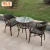 Import Modern outdoor waterproof table set leisure furniture garden rattan outdoor wicker chair table from China