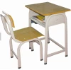 Modern plywood school students desks and chairs KZ12