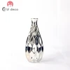 Modern Silver Plated Designed Ceramic Flower Vase For Home Decor