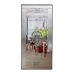 Modern Stained Insulate Glass Door Decor Decorative Solar Touch Switch Glass Panels