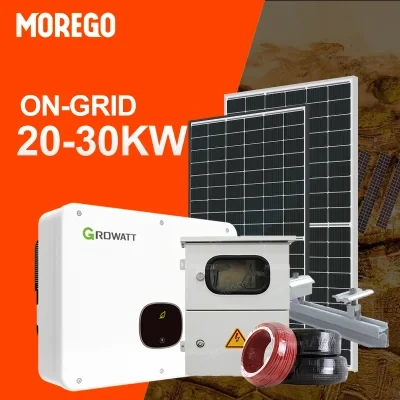 Moregosolar Solar Systems Home Power Gird Tied 380V AC PV Panel System 10kw 20kw on Grid System
