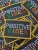Import Motivational Emblem &quot;Positive Vibes&quot; Colorful Patch with Metallic Gold Thread, Iron-on Embroidered Patch; Size 3&quot;x2&quot; from USA