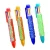 Multi-color 6 In 1 plastic roller ball point pen custom logo Sequin Kids School Office ballpoint pen