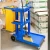 Import MultiPurpose room service trolley Hotel Janitorial Cleaning Trolley Cart With Yellow Bag housekeeping linen carts from China