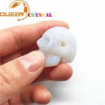 Natural crystal skull quartz crystal gemstone carved crystal craft skull pendant or jewelry