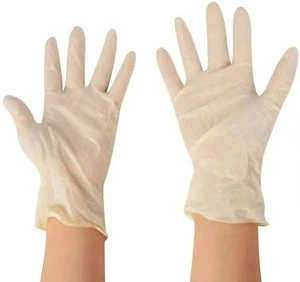 Natural Disposable Powdered Free Custom Medical Examination Latex Gloves