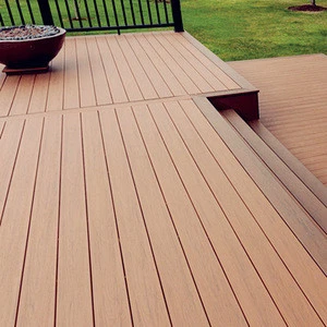 Natural Feel Wood Plastic Composite Decking Boards WPC Decks and Terrace outdoor plastic deck floor covering