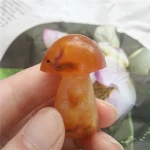 Natural Mushroom Shaped Stone Agate Crystal Crafts For Decoration