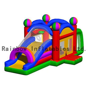 New Arrival 3 in 1 Inflatable Ball Shooting Game/Inflatable Castle Sports House/Inflatable Jumping Castle
