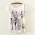 Import New Arrival Fashion Elephant Print Blouse women femme Casual Summer Thin T-shirt Tee-shirt Tops from China