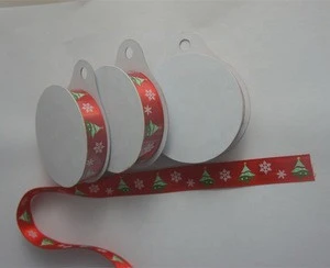 New arrival red polyester decorative bands elastic satin Christmas gift ribbon