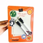 New custom mini kids paper magnet marker , notepad sticker double side sheet , magnetic whiteboard wall calendar dry erase board