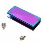 New design handbag two side metal clips die casting hardware sewing bags handbags purse clasp accessory
