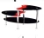 Import New Design Modern Low Price Glass Coffee Table with Round Shape 3 Layers Side Table for Living Room from China