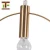 New design northern europe type simple modern copper ring led chandelier pendant light