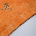 New design tie-dye linen cotton  knitting jersey fabric with 100% cotton for dresses and shirts