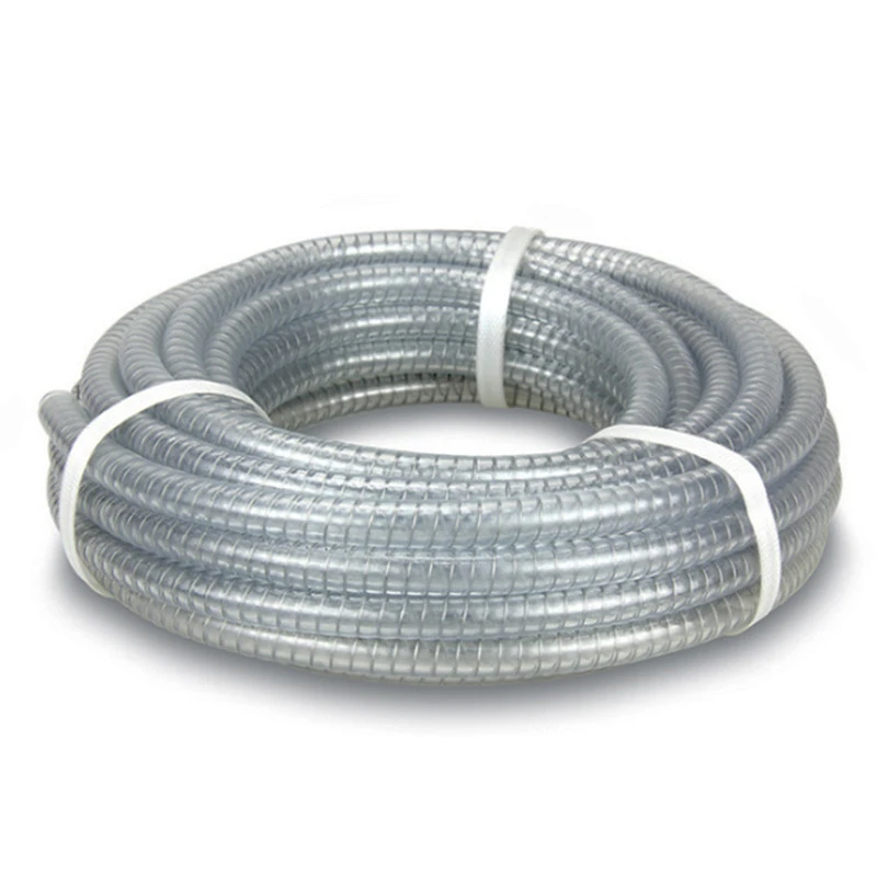 New designed food grade steel wire hose flexible plastic tube  spring hose