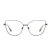 New fashion cat eye metal frame PC clear lens anti blue light glasses optical frames
