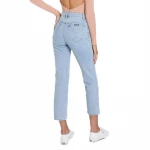 New Fashion Light Blue Pure Cotton Eco-friendly Straight Denim Jeans