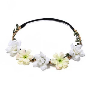 New Gilrs&#39; Fabric Galsang Flower Hair Wreath Accessories Wedding Photograph And Holiday Hair Accessories