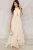 Import New halter design backless ivory pleating chiffon long prom dress from China