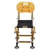 New multifunctional outdoor portable high quality gold folding chair for fishing chair Aluminum Alloy