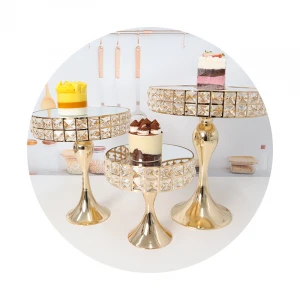 new product ideas 2021wedding decoration party supplies cake stand decorating cake stand set rhinestone shiny cake stand