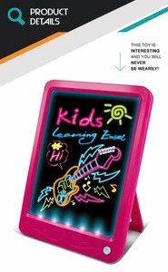 New product leaming easel toy light magical kids drawing board for wholesale