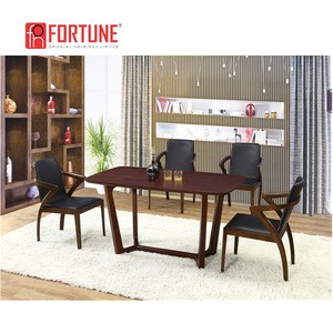 New Series Malaysian Designer European Style Oak Dining Room Tables Solid Wood Sets