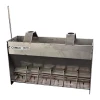 NEW STAINLESS STEEL WET/DRY PIG FEEDER TROUGH WITH WATER NIPPLE DRINKER