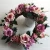 Import New Style Artificial fabric rose hanging Flower Wreath Faux floral Spring Wreath for Front Door home decoration from China