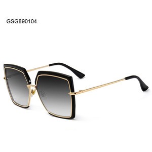 New Style Personalized High End Square Cat Eye Sun Glasses Sunglasses