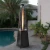 Import New style Pyramid  flame gas patio heater glass tube outdoor gas heater stainless steel propane gas heater from China