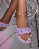 New Style Rainbow Women Jelly Slipper Ladies Cute Fashion Slide Sandal Summer Flat Weave Sandals for Women