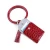Import New wallet Bracelet key ring Pu tassel leather stone alligator wallet with Wristlet Tassel Keychain from China