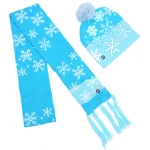 New years Red Blue White Cap Christmas Party Santa Hats Ugly Knit Led Lighted Christmas Hat