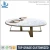 Import Newest luxury design metal base round natural marble coffee table from China