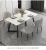 Import Nordic Light Luxury Fashion Design Marble Stone Modern 6 sets lndustrial Italian Dining Table from China