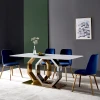 Nordic Light Luxury Rectangular Rock Board Dining Table