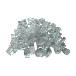 Not Film 10MM And Crystal Recycle Glass Fireplace Accessories for Fire Glass Chips