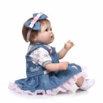 NPKCOLLECTION 17Reborn Dolls with soft real gentle touch Silicone Baby Doll Cartoon doll Hot Sale hot toy