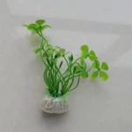 OEM Aquarium & Landscaping PVC Artificial Ornamental green color Aquatic Water Grass Plastic Plant