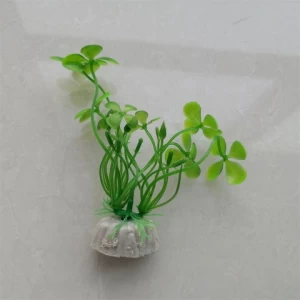 OEM Aquarium & Landscaping PVC Artificial Ornamental green color Aquatic Water Grass Plastic Plant