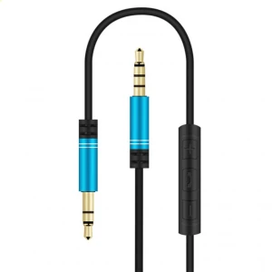 OEM factory professional audio video cables bulk sale cheap voice control 3.5mm digital car earphone audio cable