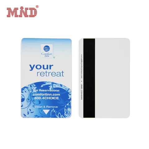 OEM high quality printed PVC magnetic stripe hotel key cards